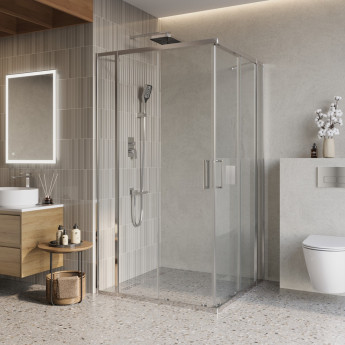 Душевой уголок BELBAGNO LUCE-AH-22-130/110-C-Cr