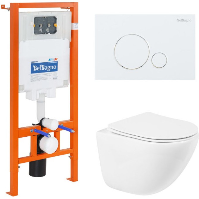 Комплект 4в1 BELBAGNO BB051CHR/BB051SC/BB002-80/BB014-SR-BIANCO
